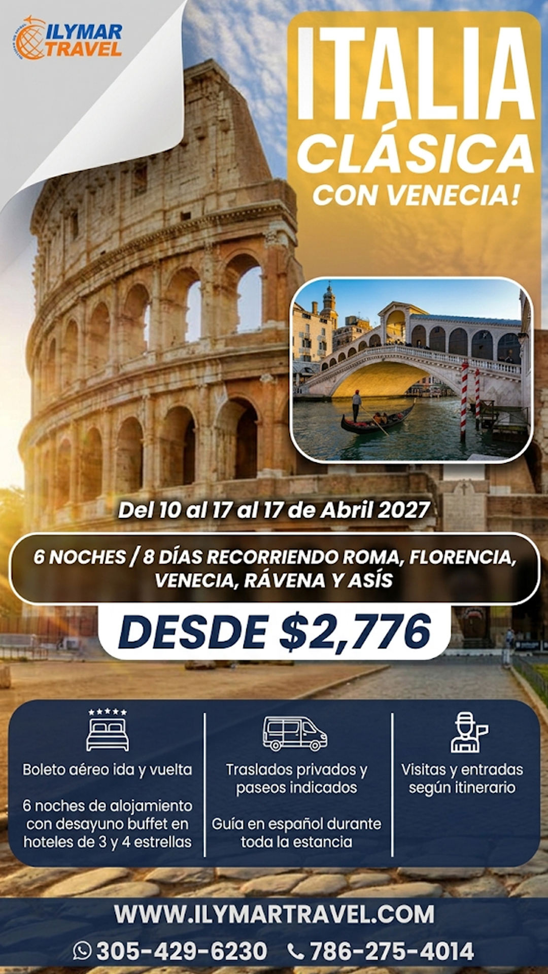 Italia Clásica con Venecia