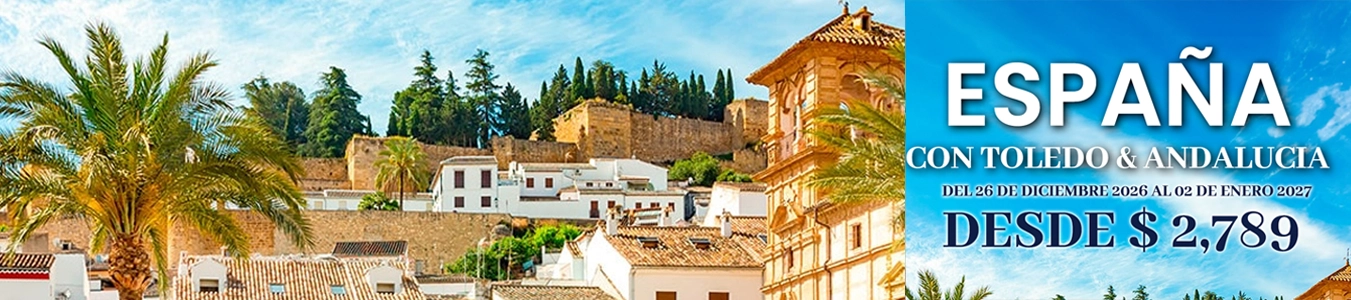 España con Toledo y Andalucía en fin de año
