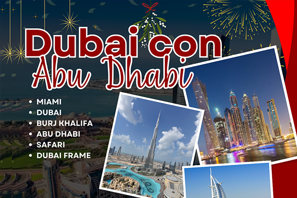 Dubái con Abu Dhabi - Diciembre 2024